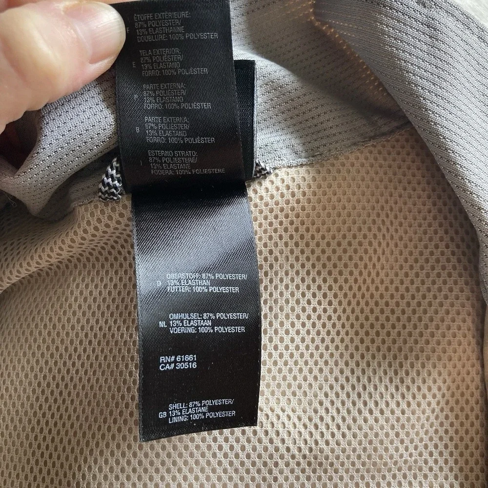 The North Face Lightweight Full Zip Vest Mens S Dune Beige Tan Vented Travel EUC